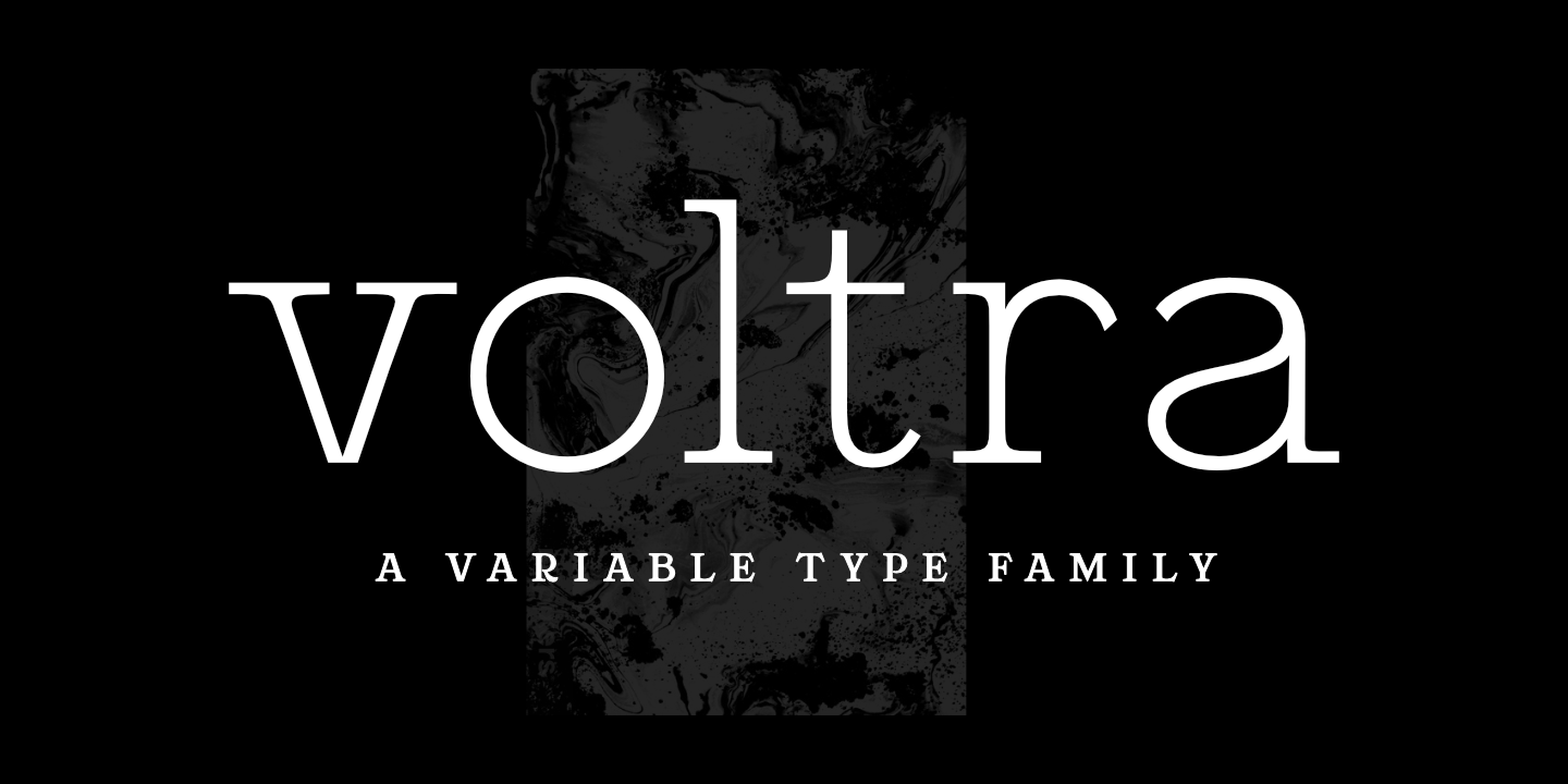 Ejemplo de fuente ZT Voltra Ultra Bold Expanded